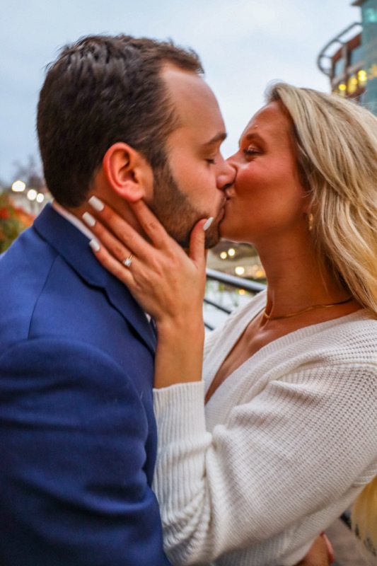 The kiss right after the yes